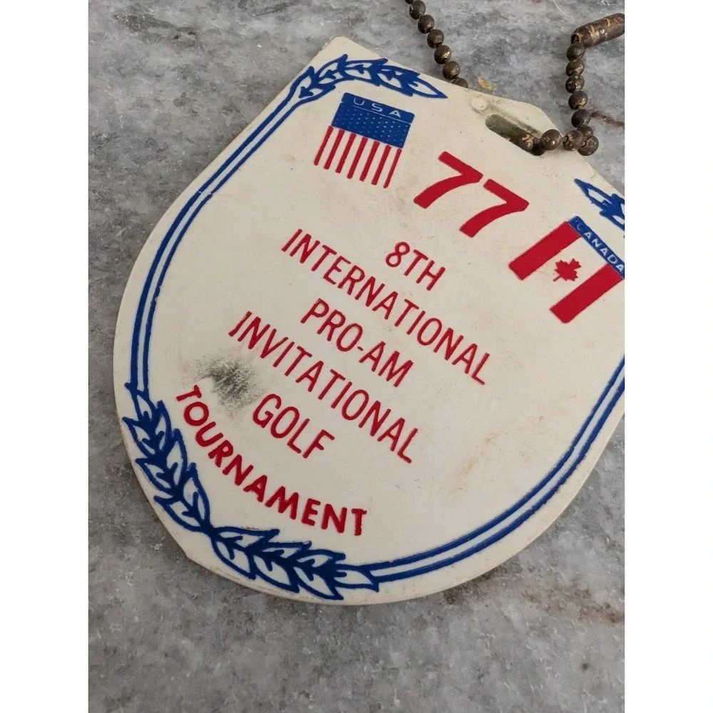 8th‎ International Pro-Am Invitational Golf Tournament Golf Bag Tag, Haworth, NJ